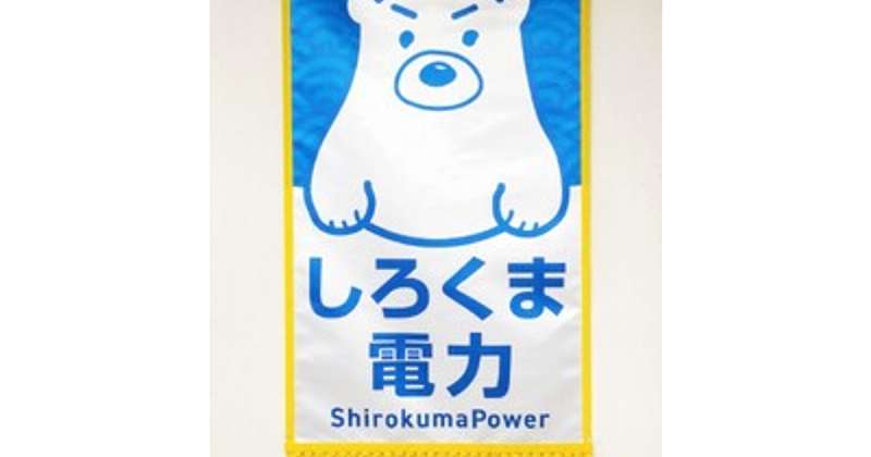 白熊関への懸賞旗、しろくま電力の「ぱわー」応援の内容は?