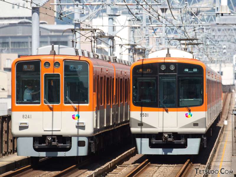 阪神電車、急行のオレンジ色はなぜバーミリオンに変わるの?