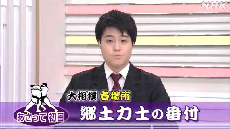 大相撲春場所(3/12)和歌山県出身力士の番付は?
